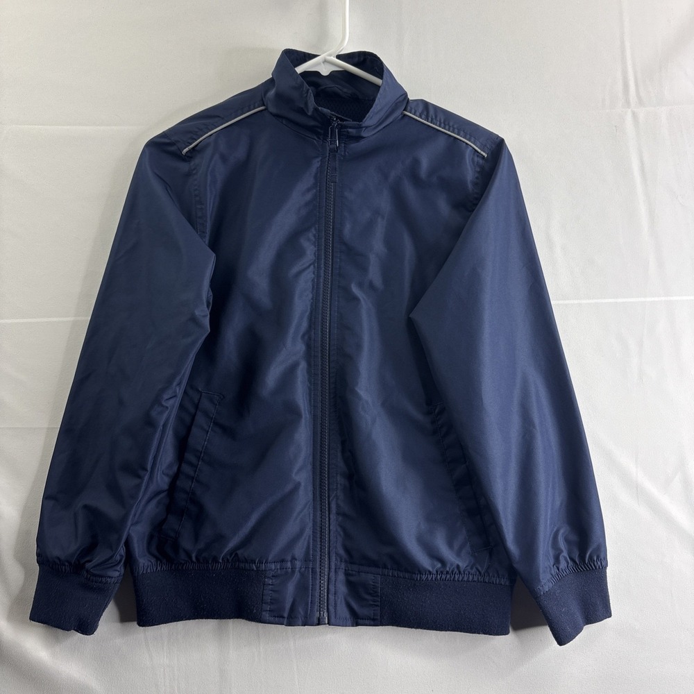 The Chldren's Place Boy's Blue Full Zip Large (10-12) L/S Jacket Athletic School